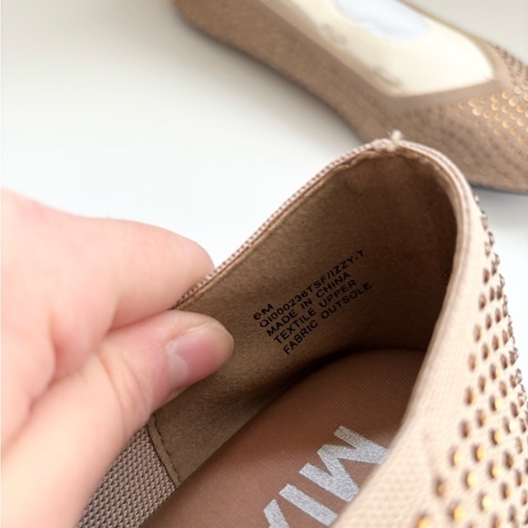 MIA rhinestone tan haisley flats pointed toe size 6 new - Picture 6 of 7